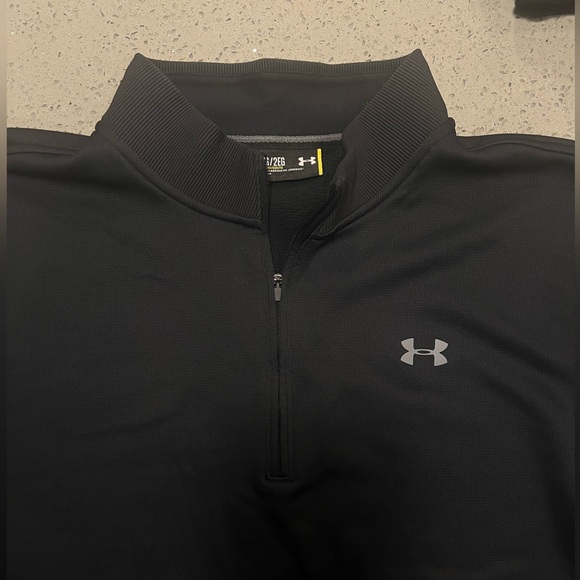 Under Armour Men’s Black UA Sweater Fleece ¼ Zip XXL - Picture 8 of 8